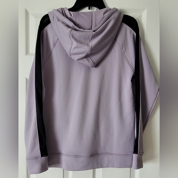 Women's Under Armour Workout Set Hooded Jacket & Leggings Size L & XL Lavender - Picture 3 of 10